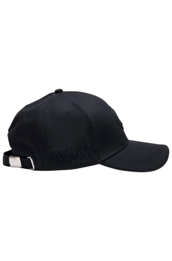 Silicone Patch Baseball Cap - Black