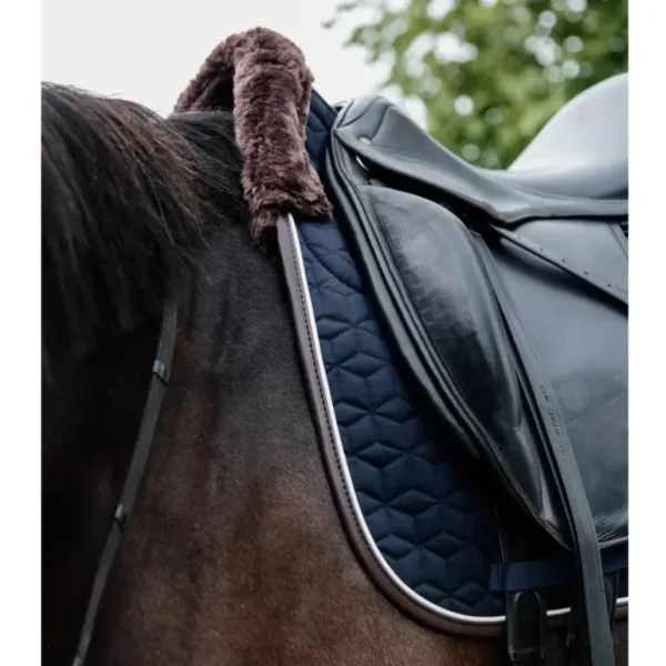 Skin Friendly Dressage Saddle Pad - Navy