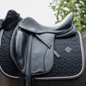 Skin Friendly Dressage Saddle Pad - Black