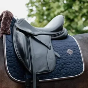 Skin Friendly Dressage Saddle Pad - Navy