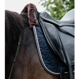 Skin Friendly Dressage Saddle Pad - Navy