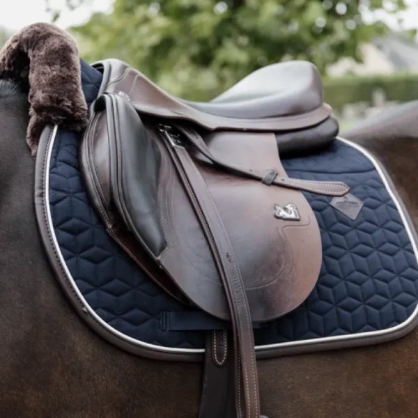 Skin Friendly Jump Saddle Pad - Navy