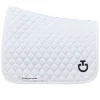 SS25 Circular Quilt Dressage Saddle Pad - White Full