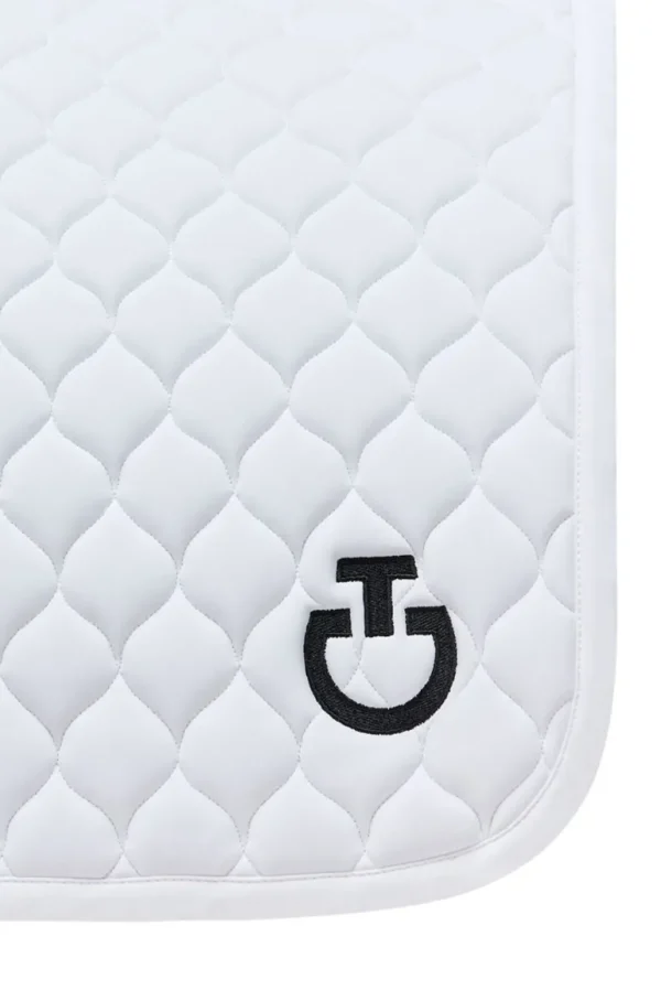 SS25 Circular Quilt Dressage Saddle Pad - White Full