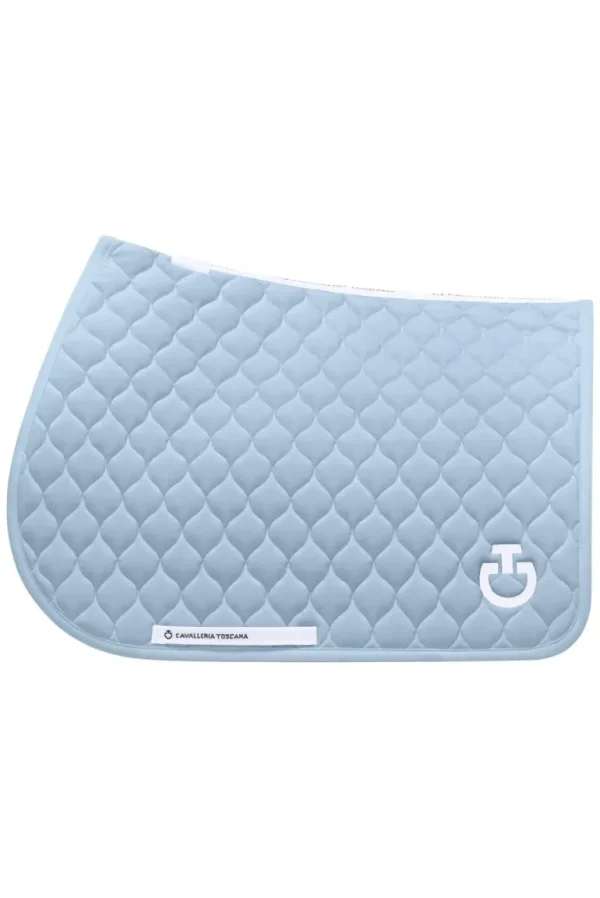 SS25 Circular Quilt Jersey Jump Pad - Blue Fog