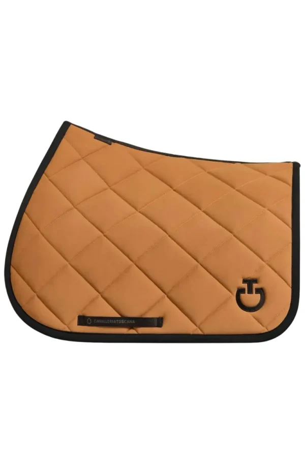 SS24 Diamond Quilted Jump Pad - Camel/Black