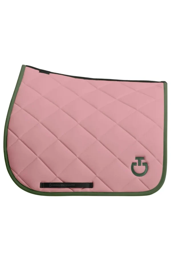 SS24 Diamond Quilted Jump Pad - Dusty Rose/Forest Green