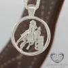 Sterling Silver Barrel Racer Pendant