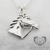 Sterling Silver Horse Head Pendant