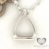 Sterling Silver Jump Stirrup Pendant