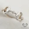 Sterling Silver Large Bit Ring