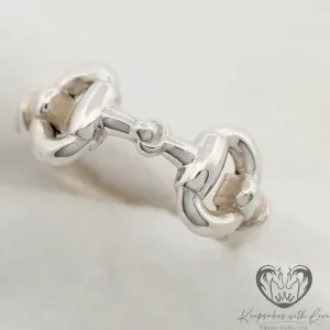 Sterling Silver Large Bit Ring