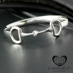 Sterling Silver Medium Eggbutt Snaffle Bangle