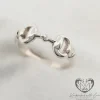 Sterling Silver Small Bit Ring