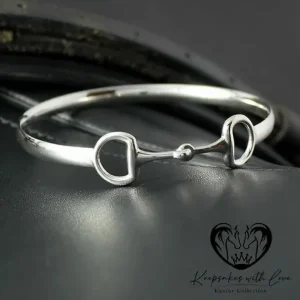 Sterling Silver Small Eggbutt Snaffle Bangle