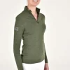 Tech Wool Half Zip - Forest Green