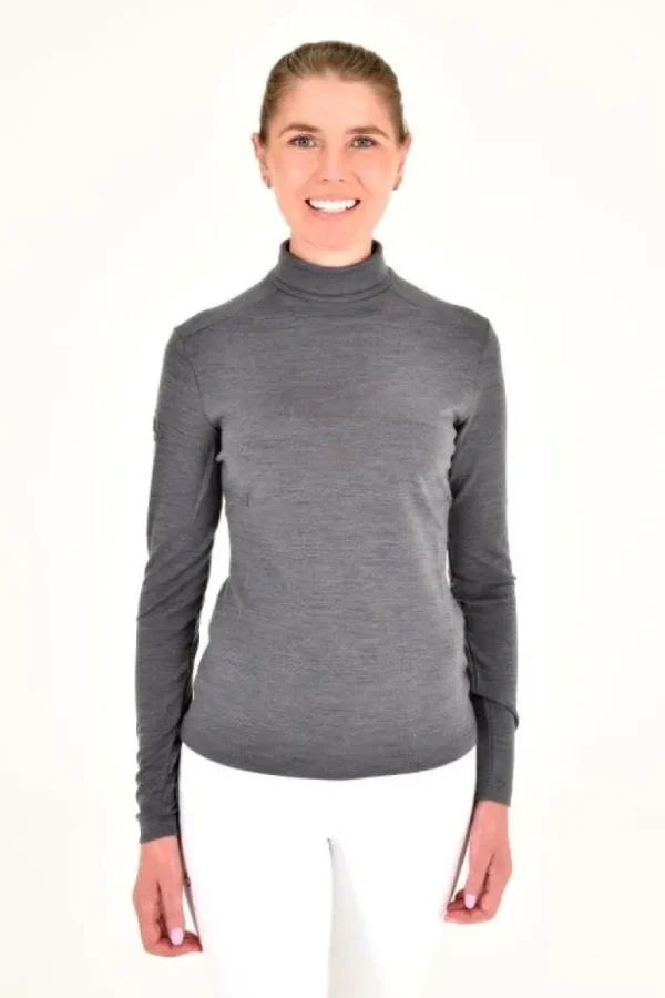 Tech Wool Training Turtleneck - Iron Grey