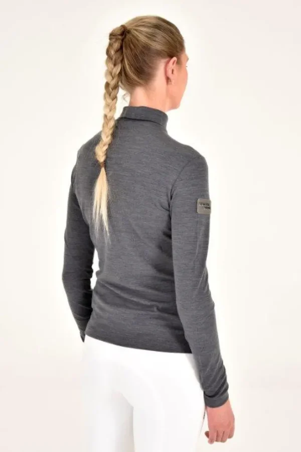 Tech Wool Training Turtleneck - Iron Grey