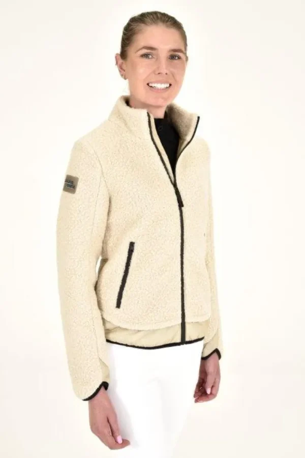 Teddy Bear Fleece Zip Up - Sand