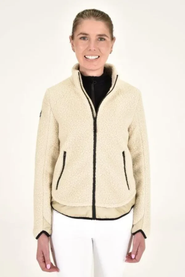 Teddy Bear Fleece Zip Up - Sand