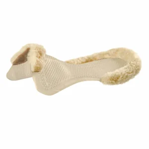 Therapeutic Gel Pad - Half Sheepskin Edge - Natural