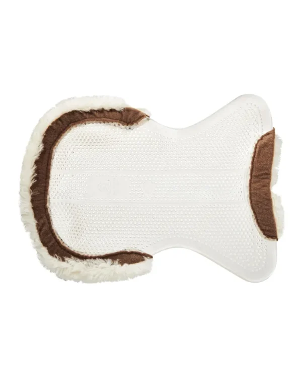 Therapeutic Gel Pad - Half Sheepskin Edge - Natural