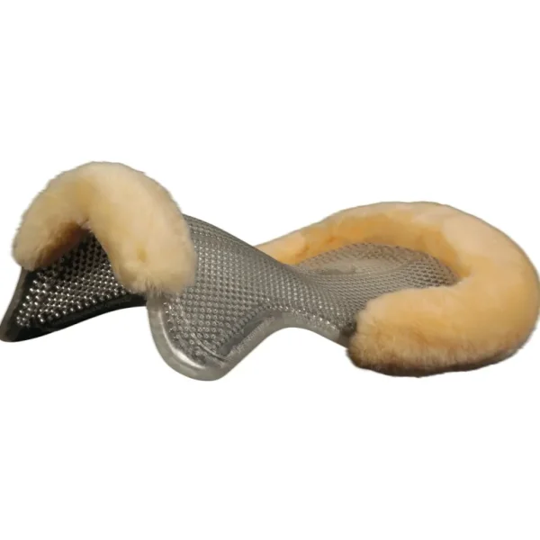 Therapeutic Gel Pad - Half Sheepskin Edge - Natural