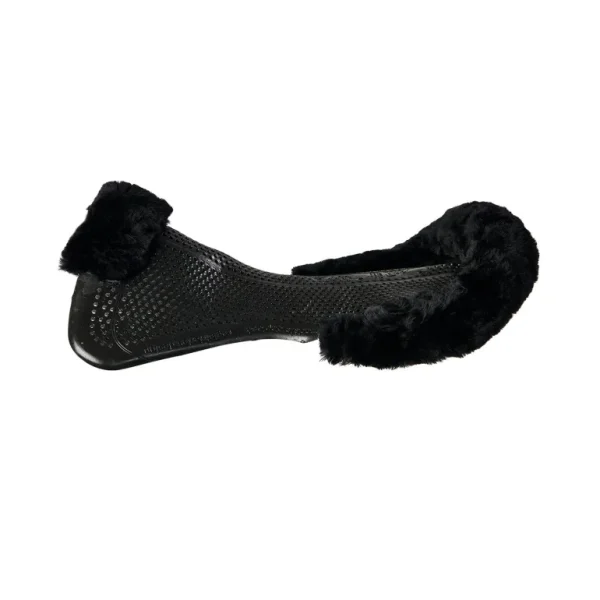 Therapeutic Gel Pad Cut Out Sheepskin - Black