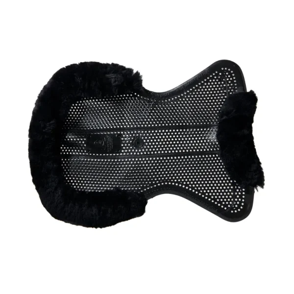 Therapeutic Gel Pad Cut Out Sheepskin - Black