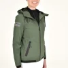 Thermal Hooded Performance Softshell - Forest Green