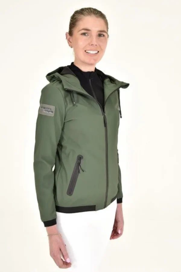 Thermal Hooded Performance Softshell - Forest Green