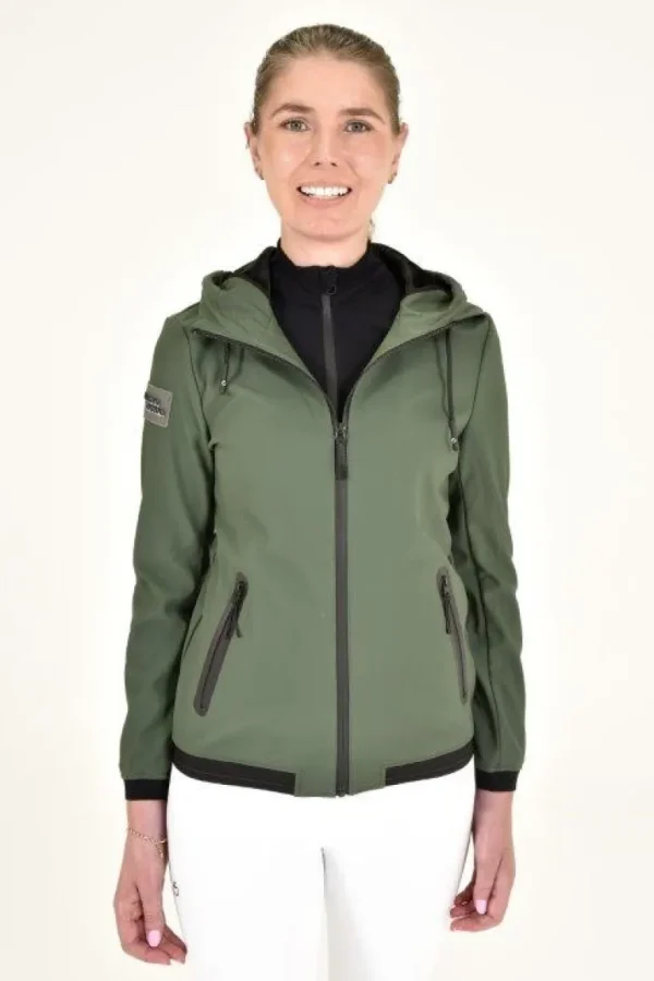 Thermal Hooded Performance Softshell - Forest Green