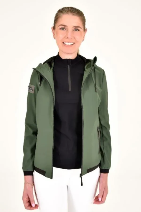 Thermal Hooded Performance Softshell - Forest Green