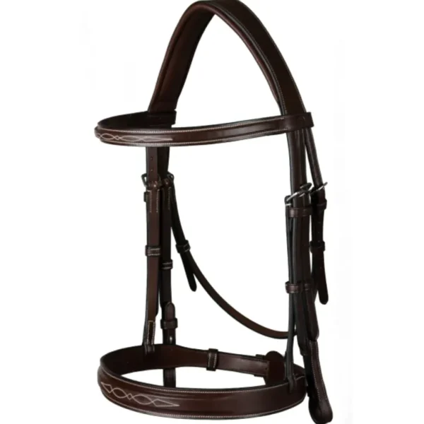 US Hunter Cavesson Hunter Noseband Bridle - Brown