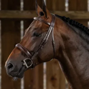 US Hunter Wide Noseband Hunter Bridle - Brown