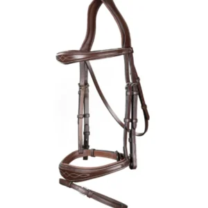 US Jumping Anatomic Flash Noseband Bridle - Brown