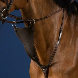 US Jumping Elastic Bib Martingale Attachment - Brown