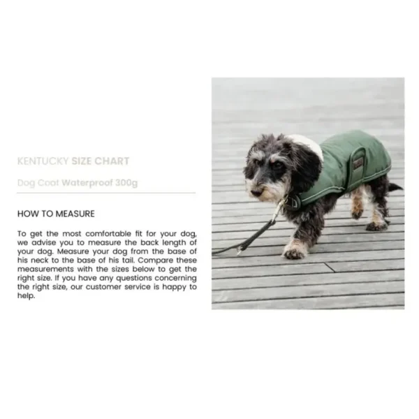 Waterproof Dog Coat - Olive Green