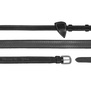 Working 5/8" Rubber Reins - Black