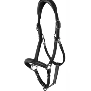 Working Soft Leather Headcollar - Black